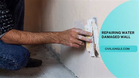Repairing damaged walls .